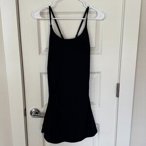 Halara Black Tennis Dress w/Built in Shorts and Bra, Size Medium